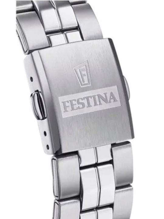 Festina Classic Ρολόι Μπαταρίας με Μεταλλικό Μπρασελέ