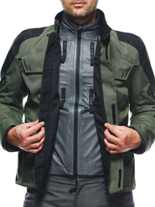 Dainese Ladakh 3L Ανδρικό Μπουφάν Μηχανής 4 Εποχών Αδιάβροχο Army Green / Black