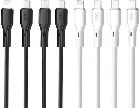 XO 16.005.0215 Regular USB to Lightning / Type-C / micro USB Cable 2.4A Μαύρο 1m (16.005.0215)