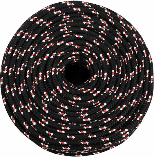vidaXL Rope Knitted 6mm Black