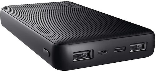 Trust Primo Power Bank 15000mAh 15W με 2 Θύρες USB-A και Θύρα USB-C Μαύρο