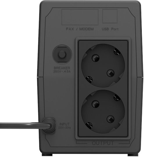 Lamtech K800VA AVR UPS Line-Interactive 480W с 2 Schuko Гнезда