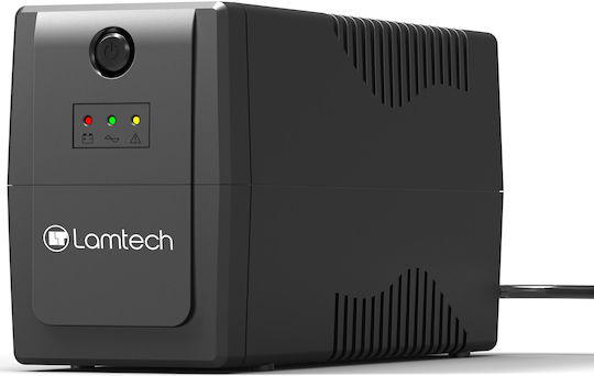 Lamtech K650VA AVR UPS Line-Interactive 390W με 2 Schuko Πρίζες