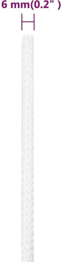 vidaXL Rope Knitted 6mm White