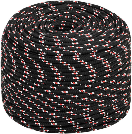 vidaXL Rope with Diameter 10mm and Length 500m Rope Black 10mm 500m Polypropylene