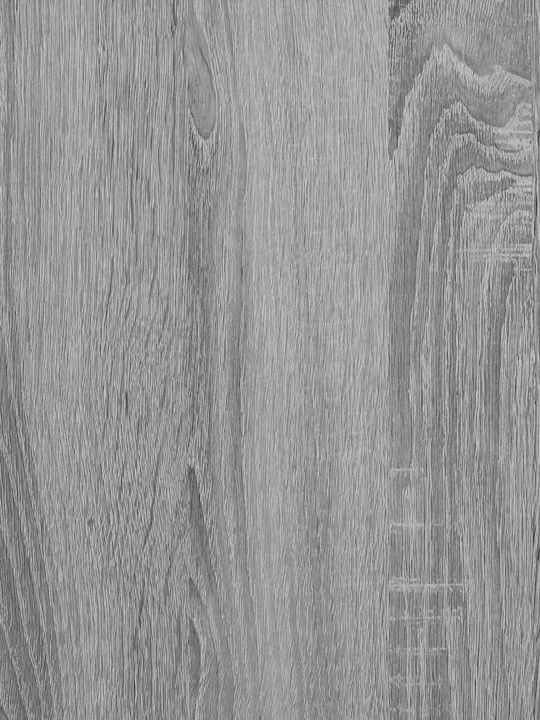 Schreibtisch Holz mit Bücherregal Gray 102x45x148cm