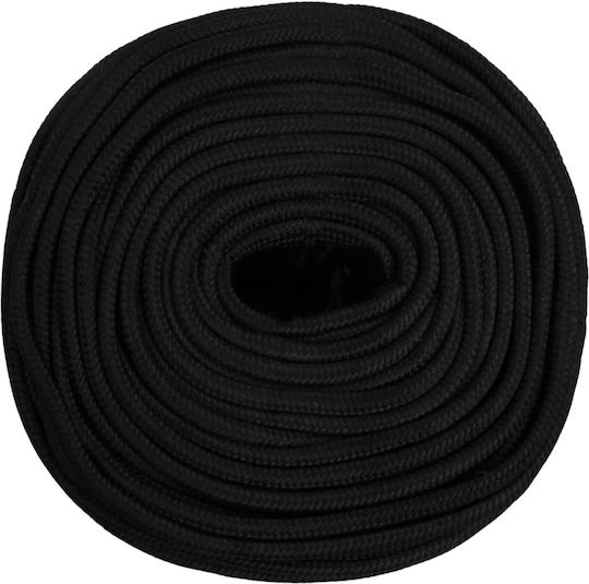 vidaXL Rope with Diameter 6mm and Length 25m Rope Black 6mm 25m