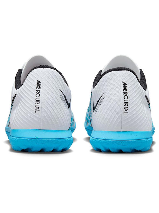 Nike Mercurial Vapor 15 TF Niedrig Fußballschuhe mit geformten Stollen Weiß
