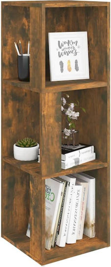 Corner Bookcase Smoky Oak 33x33x100cm