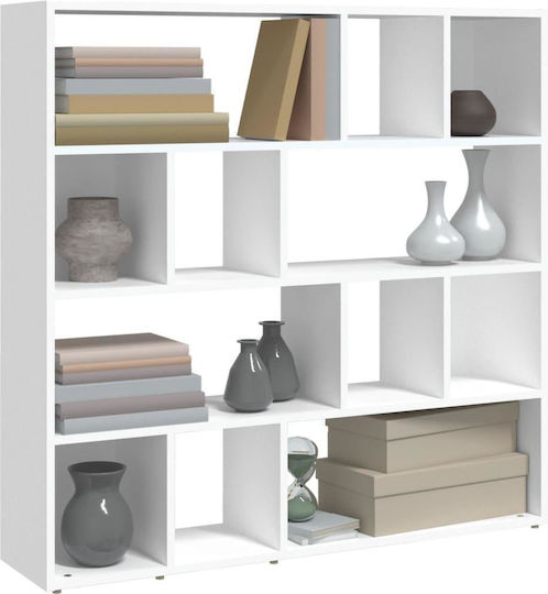 White Bookcase 105x24x102 cm