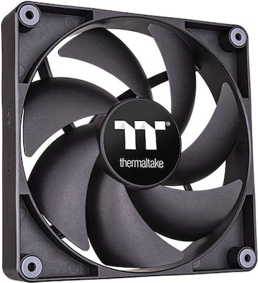 Thermaltake CT120 PC Gehäuselüfter mit Verbindung 4-Pin PWM 2Stück Schwarz