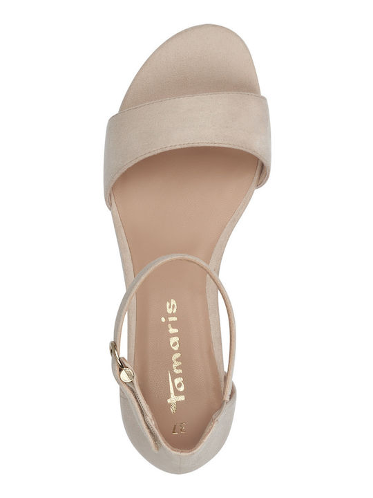 Fabric Sandals Nude