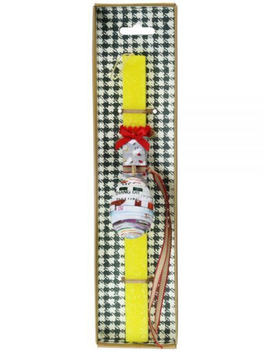 Easter Candle Square with Box 34pcs Yellow