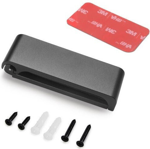 Emuca Agățătoare de Perete Metalică Negru 3x8.3x7.9cm 1buc