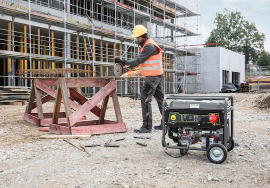 Karcher PGG 3/1 Γεννήτρια Βενζίνης Τετράχρονη με Χειροκίνητη - Ηλεκτρική Μίζα, Ρόδες και Μέγιστη Ισχύ 2.8kVA