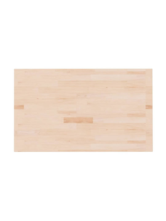 vidaXL Πάγκος Μπάνιου από Μασίφ Ξύλο 100x60x4cm 342952