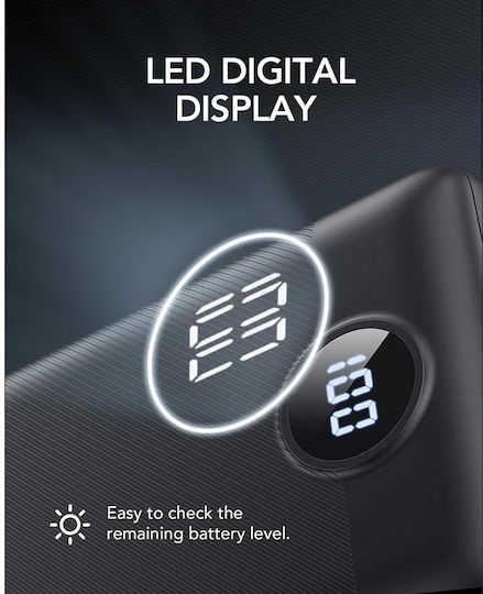 Veger VP2047 Power Bank 20000mAh με Θύρα USB-A και Θύρα USB-C Μαύρο