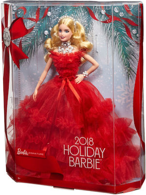 Barbie Holiday 2018 Collectible Doll for 3++ Years