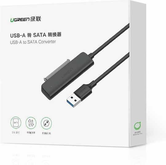 Ugreen 70609 Adaptor USB 3.0 la SATA III Negru