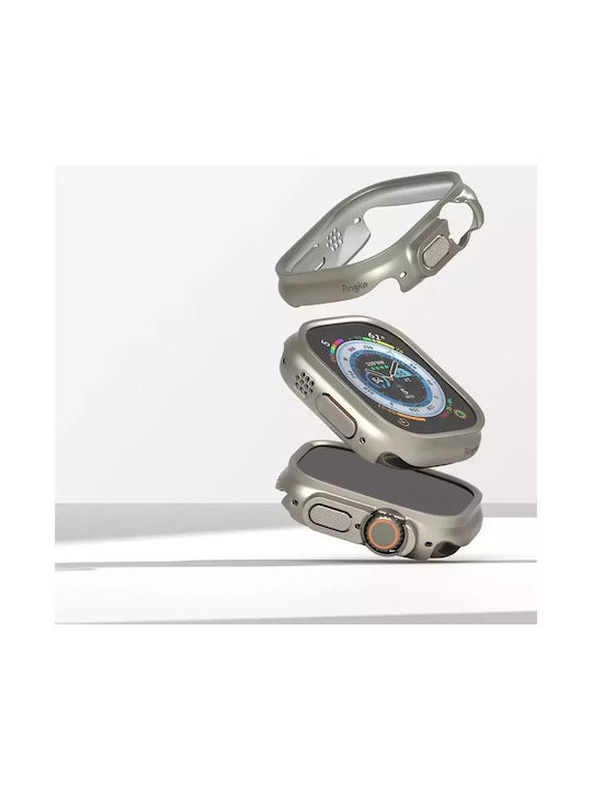 Ringke Slim 2-Pack Plastic Case Clear & Titanium Grey for Apple Watch Ultra 1/2 (49mm)