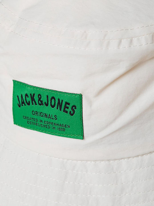 Jack & Jones Pălărie Textilă Pentru Bărbați Stil Bucket Alb