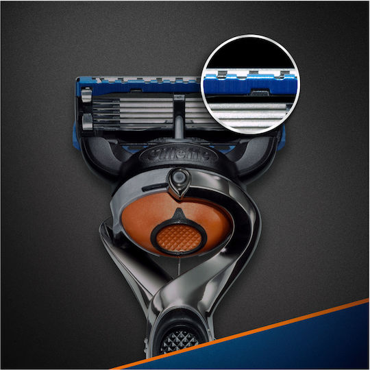 Gillette Fusion Proglide Flexball Бръсначка с Резервни глави 5 остриета и лубрикантна лента за чувствителна кожа 4бр