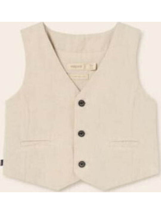 Kids Vest Beige