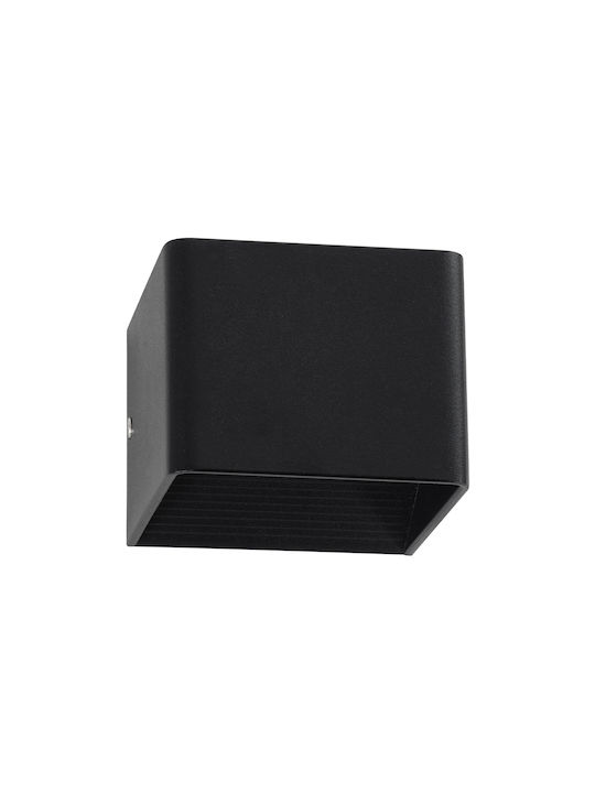 GloboStar Circoa Wall-Mounted Outdoor LED Ceiling Lamp IP44 10W with Warm White Double Beam Light 10x8x10cm