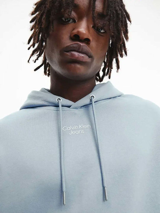 Sweatshirt with Hood Light Blue