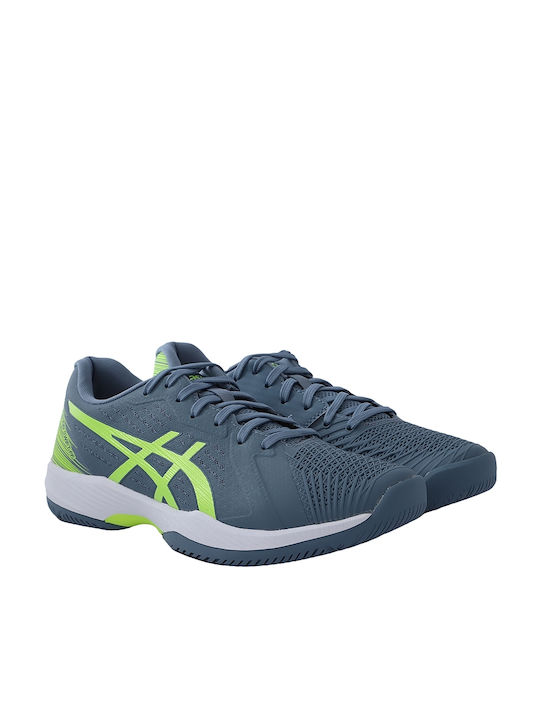 ASICS Solution Swift FF Tennisschuhe Alle Gerichte Steel Blue / Hazard Green