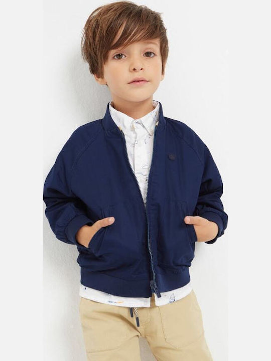 Kids' Bomber Short Windproof Double Sided Navy Blue