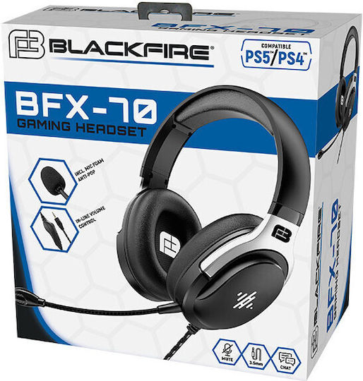Ardistel Blackfire BFX-70 Over Ear Gaming Headset με σύνδεση 3.5mm for PS4