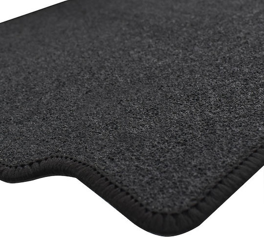Rigum Satz Vorder- und Hintermatten 4Stück aus Teppichboden für Chevrolet Aveo 2011 2020 Schwarz