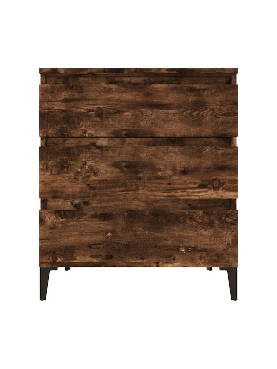 Wooden Chest of Drawers with 3 Drawers 60x35x70cm