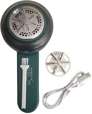 Sokany SK-878 Rechargeable Fabric Shaver Green