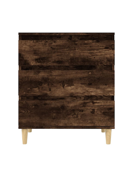 Wooden Chest of Drawers with 3 Drawers 60x35x70cm