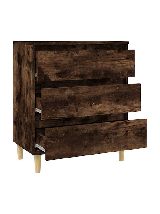 Wooden Chest of Drawers with 3 Drawers 60x35x70cm