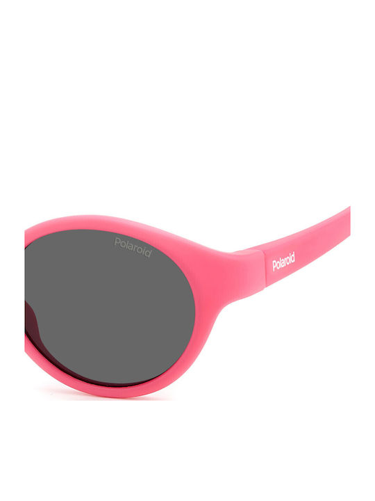 Polaroid Round Kids Sunglasses with Polarized Lens Pink for 4-7 Years