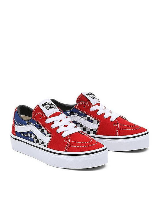 Reflect Check SK8 Kids Sneakers Red
