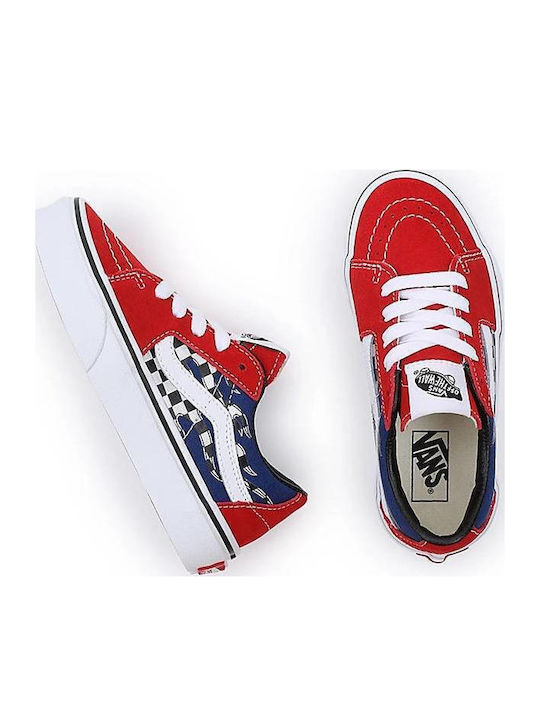 Reflect Check SK8 Kids Sneakers Red