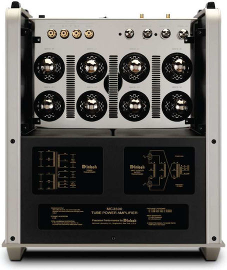 McIntosh MC3500 MKII Λαμπάτος Τελικός Ενισχυτής Hi-Fi Stereo 17606 Μαύρος