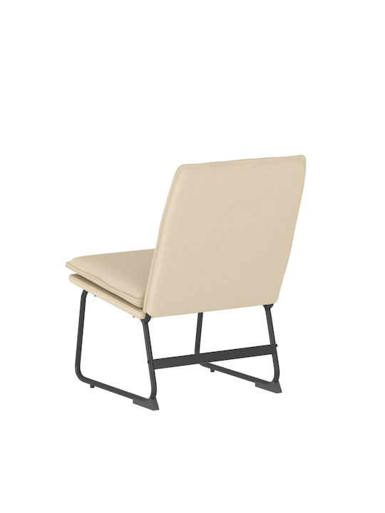Visitor Armchair Κρεμ 52x75x76cm