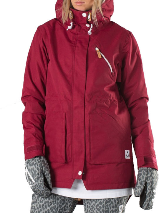 Wearcolour Parka Women's Ski & Snowboard Jacket Burgundy 273434075