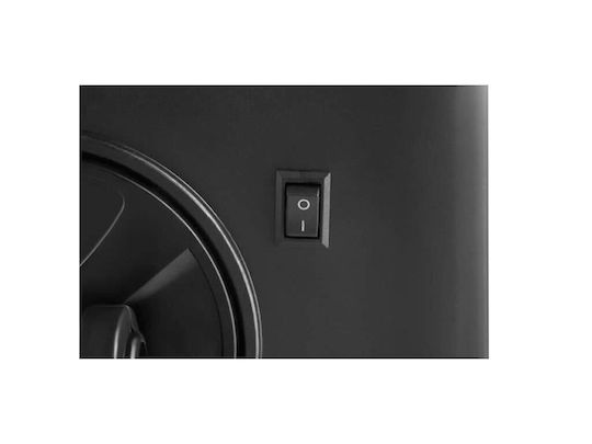 Makeup Mirror Tabletop with Light Zoom x3 34x27cm Black