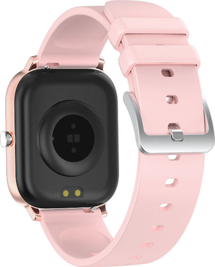 T99 Smartwatch με Παλμογράφο (Ροζ)