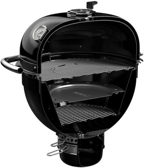 Weber Summit S6 Rostfreier Stahl Holzkohlegrill Kamado mit Deckel und Thermometer 61cmx61cm