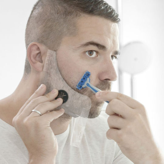 InnovaGoods Pieptene de Îngrijire pentru Bărbie Plastic Hipster Moldură pentru barbă 17cm