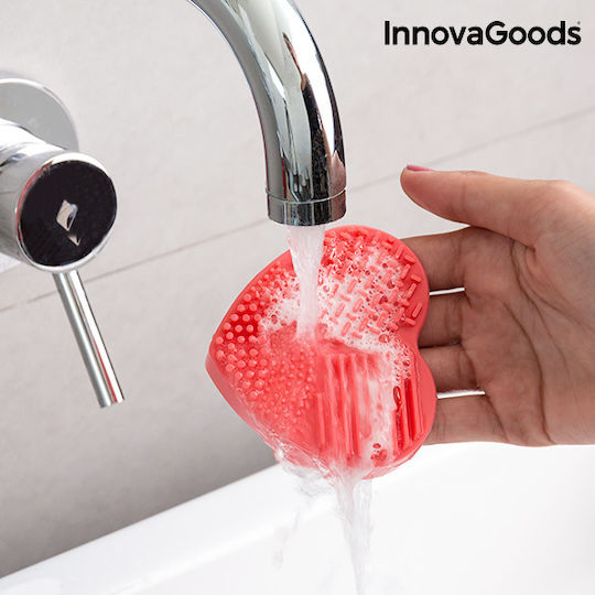 InnovaGoods Επιφάνεια Καθαρισμού Πινέλων Κόκκινη Heart