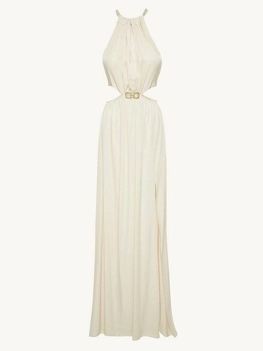 Sommer Maxi Damenkleid für Hochzeit - Taufe Weiß