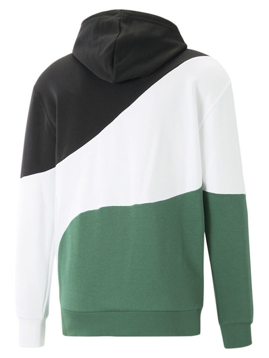 Puma Men's Sweatshirt with Hood Green